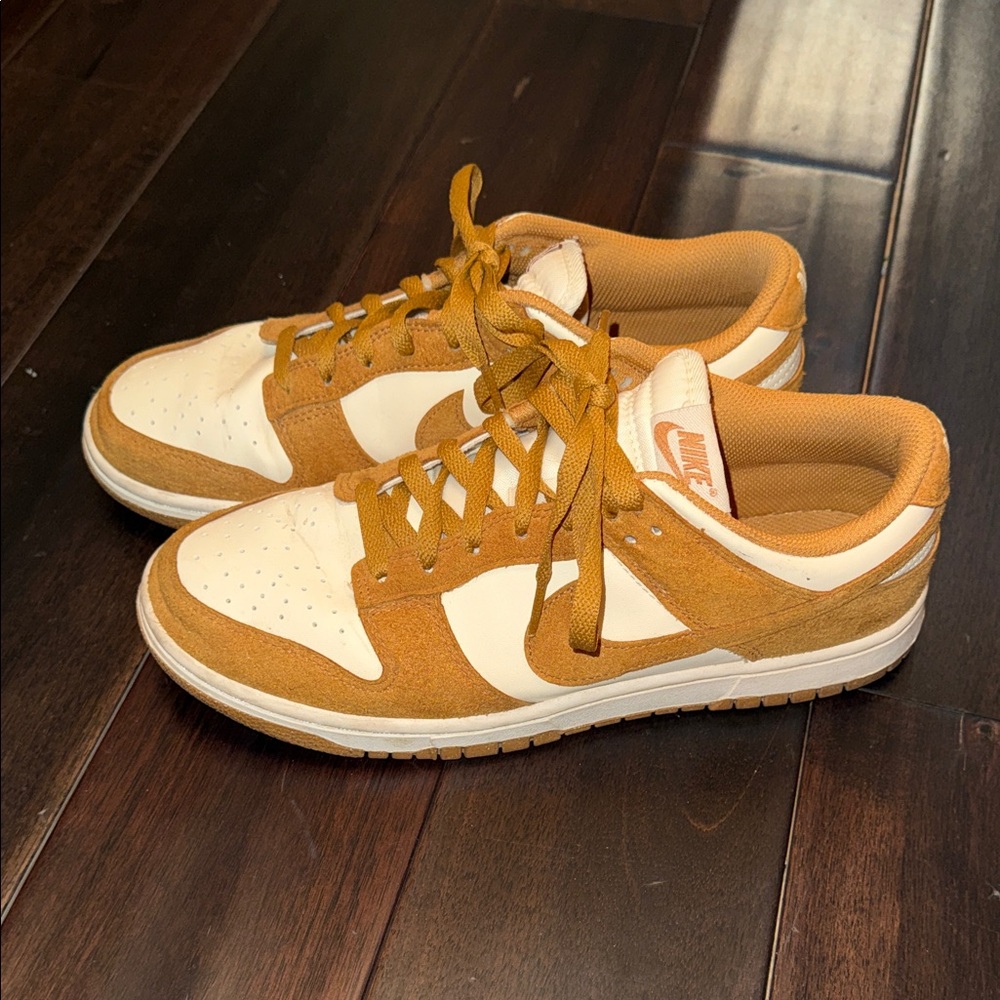 Nike Cream and Tan suede Sneakers